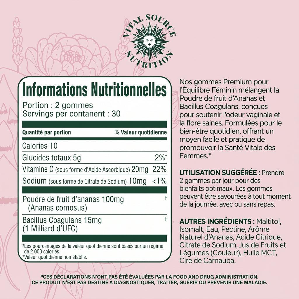 Gummies de Balance Féminine